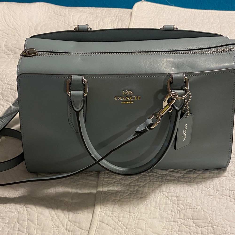 Coach Sky Blue Satchel